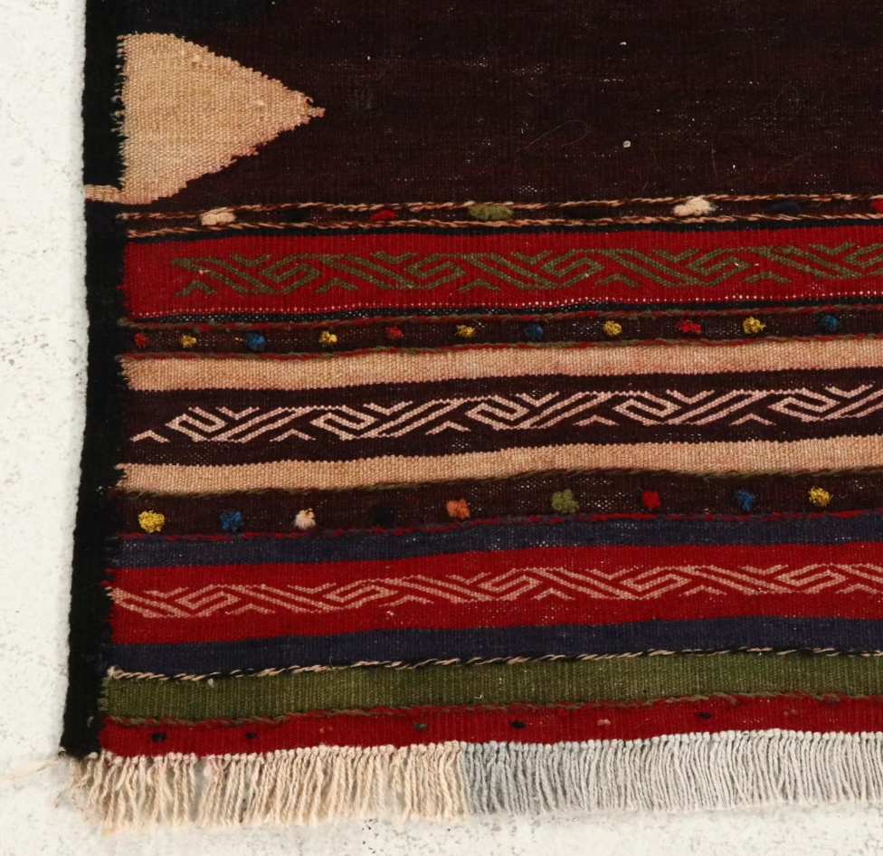 2'2 x 5'9 Vintage Cicim Accent Kilim