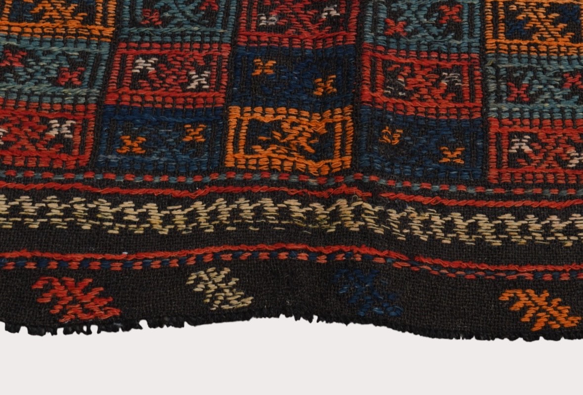 3'8" x 6'7" Vintage Cicim Rug