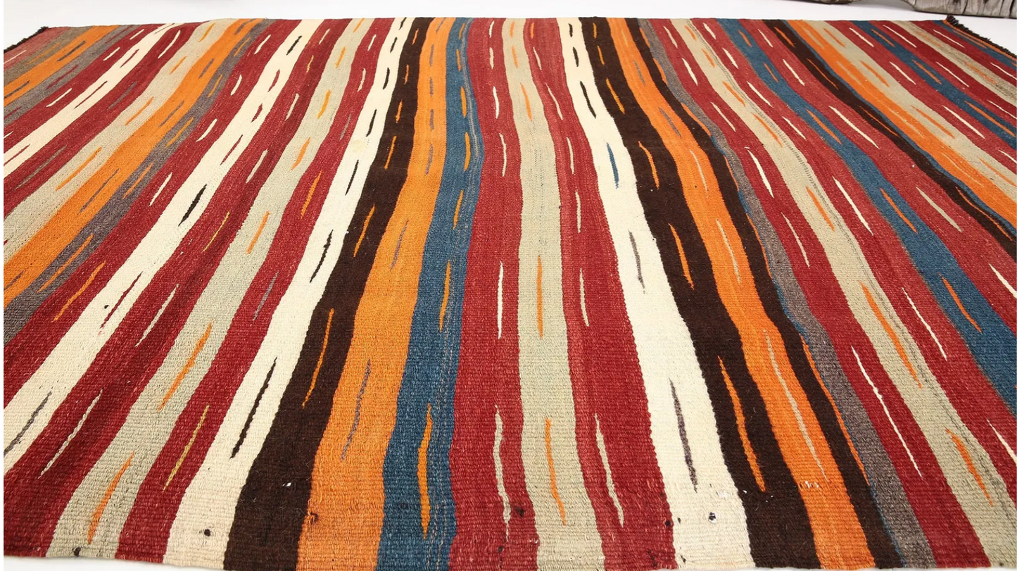 3'9" x 5'11" Vintage Anatolia Kilim Rug