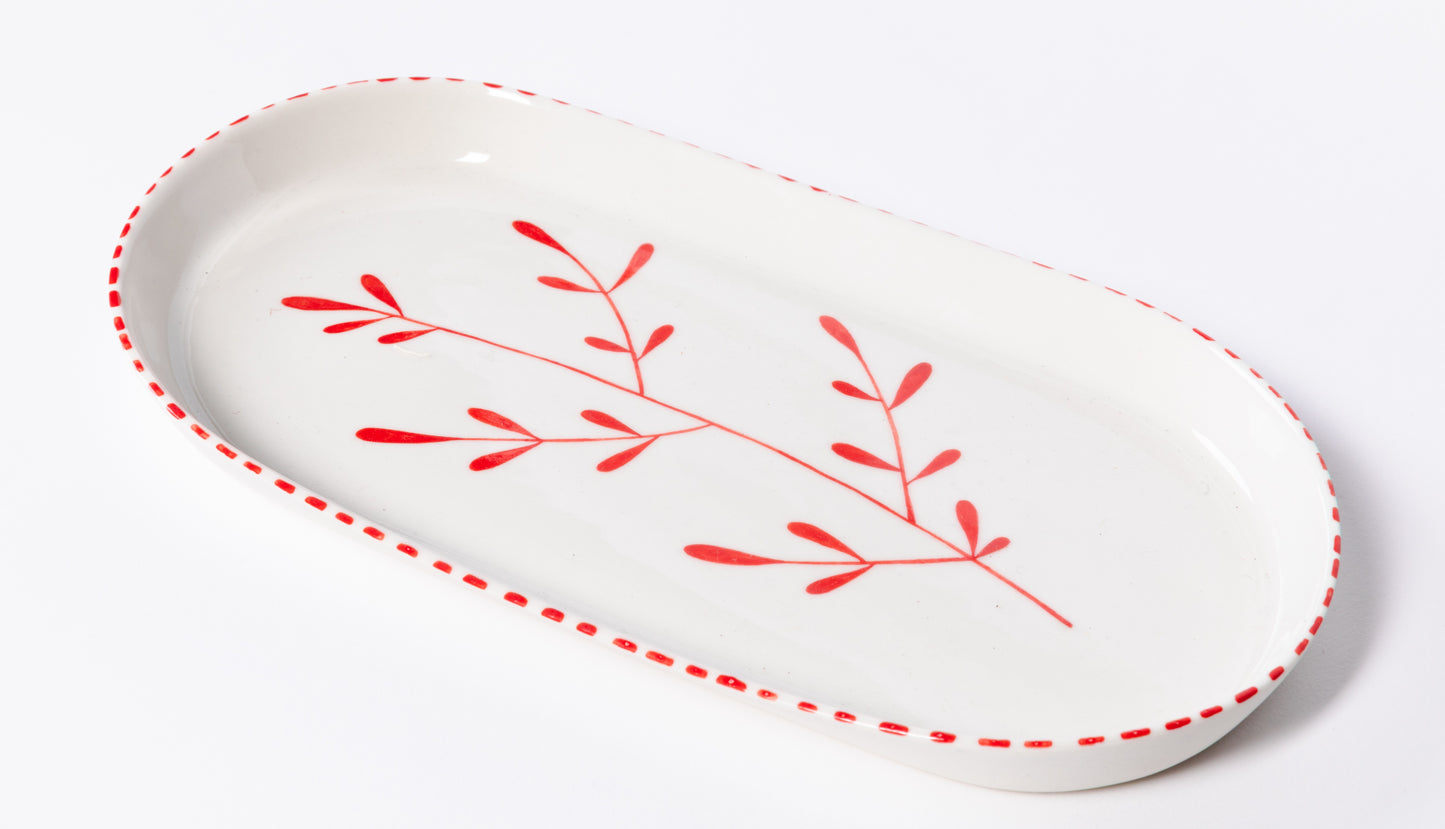 Zeytin Serving Plate | Red
