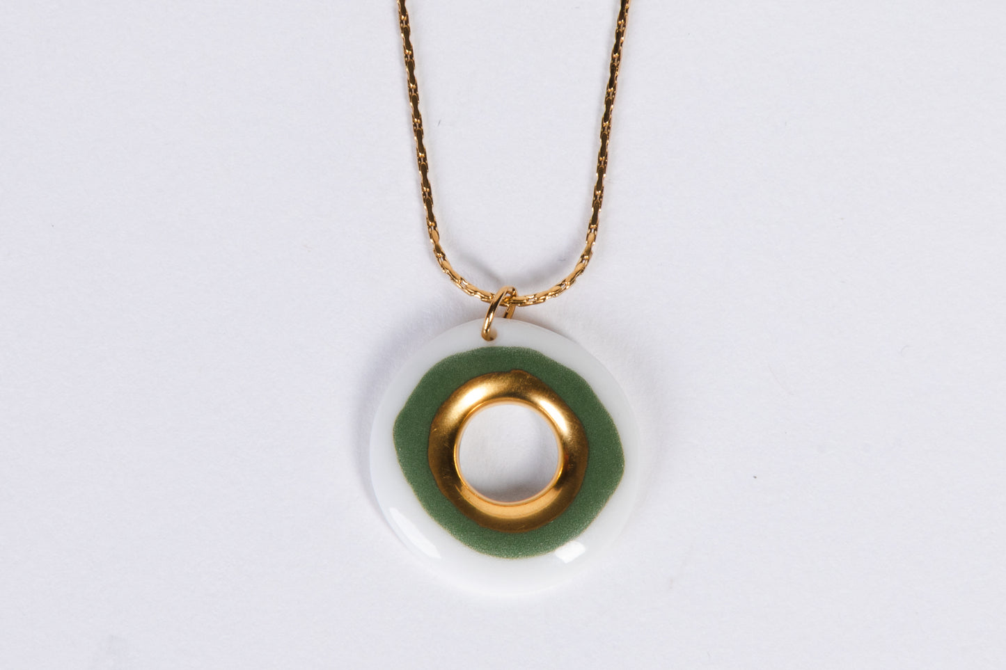 Nokta Green Evil Eye Pendant Necklace