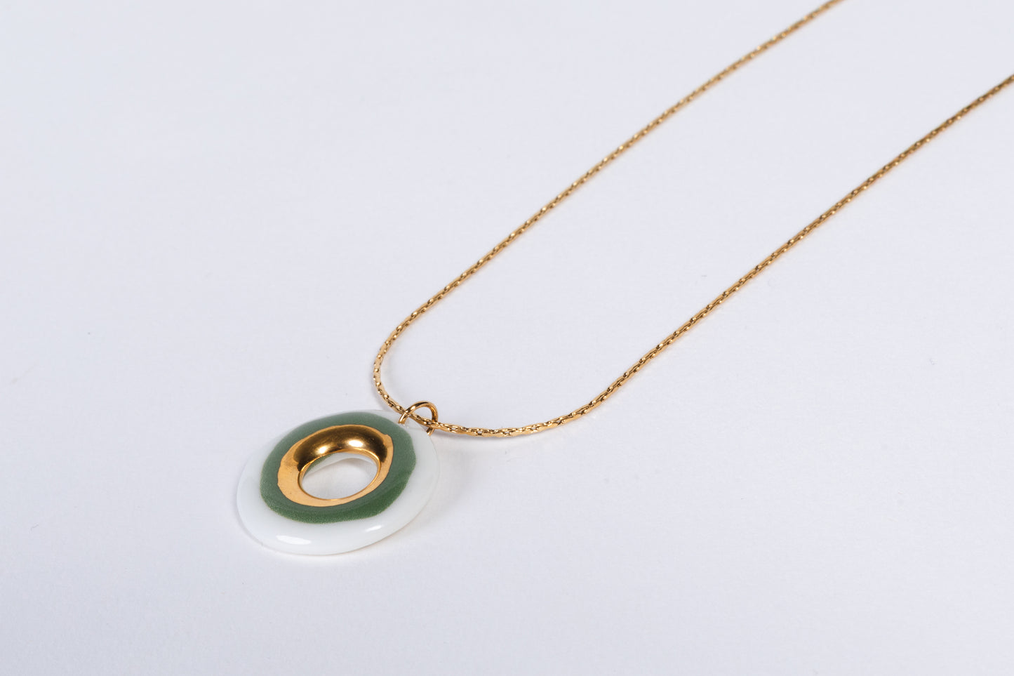Nokta Green Evil Eye Pendant Necklace