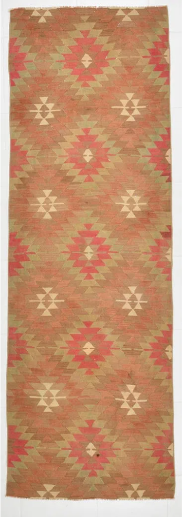 2'12" x 8'10" Vintage Anatolian Kilim Rug