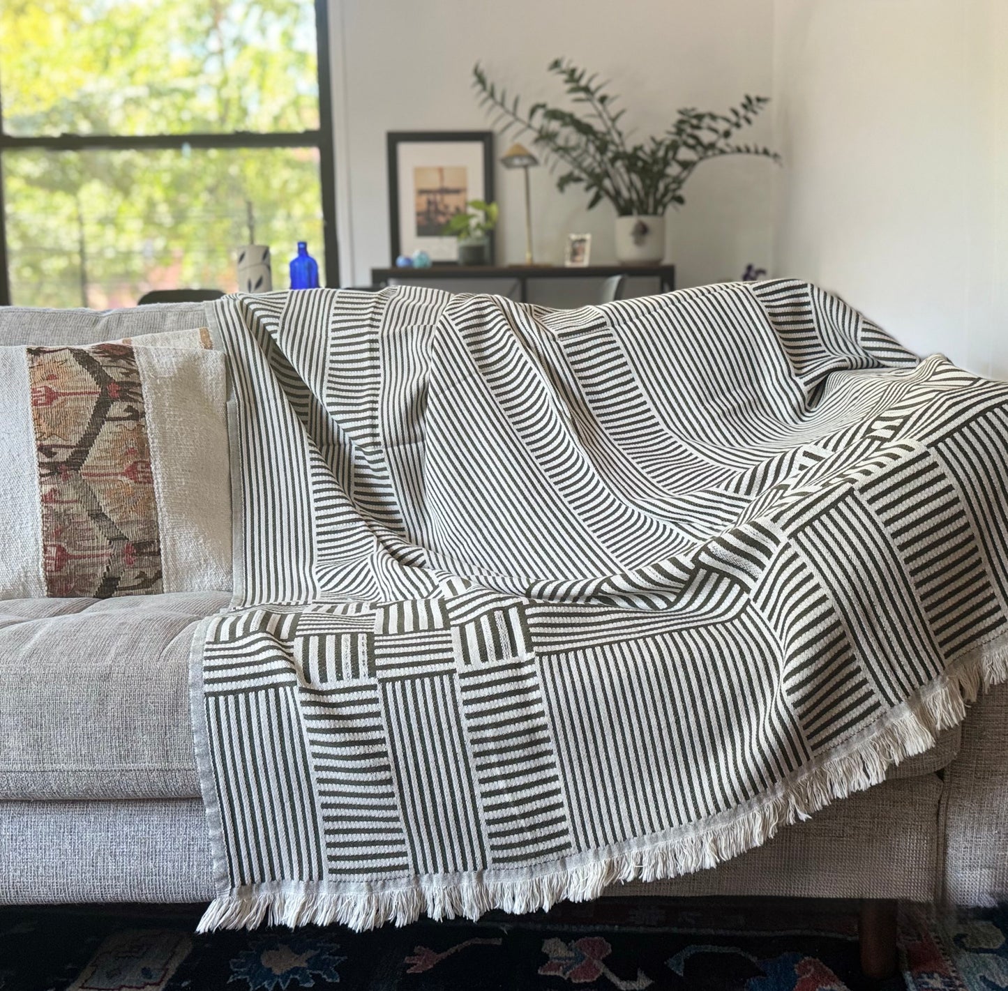 Lines Throw Blanket
