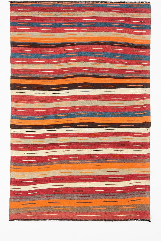 3'9" x 5'11" Vintage Anatolia Kilim Rug