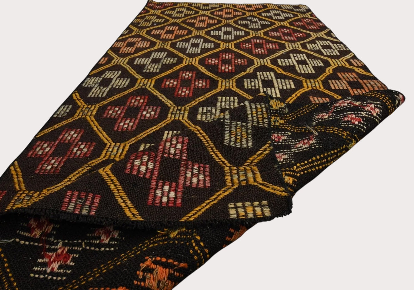 2.7x5.8 ft Vintage Cicim Kilim Runner