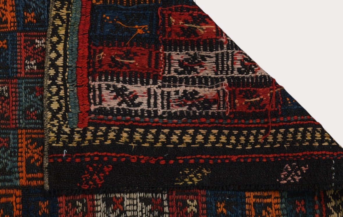 3'8" x 6'7" Vintage Cicim Rug