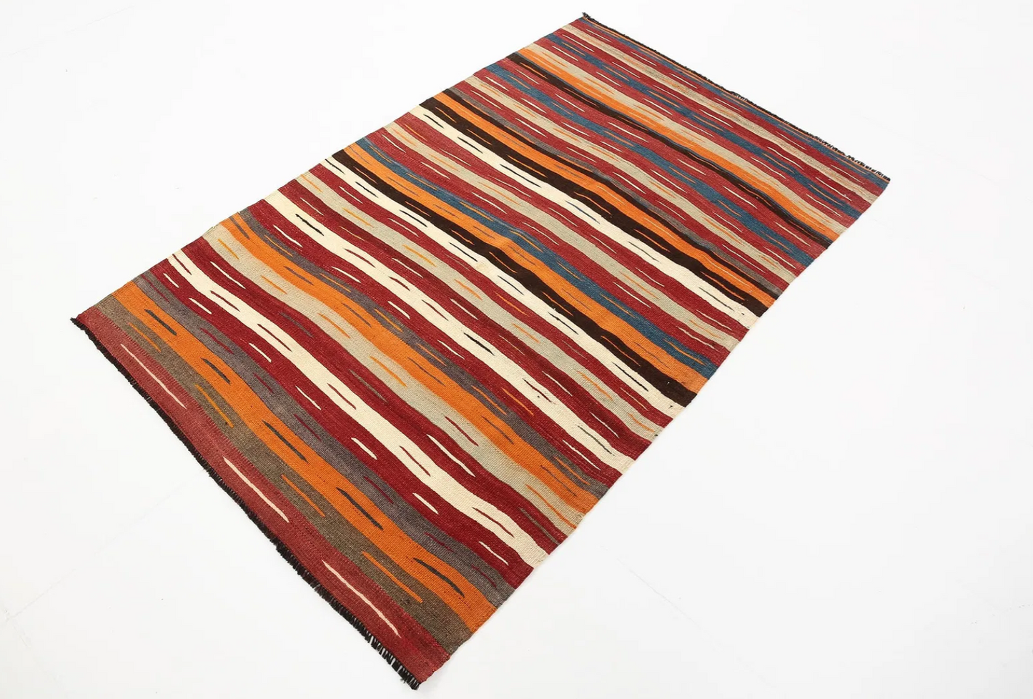 3'9" x 5'11" Vintage Anatolia Kilim Rug