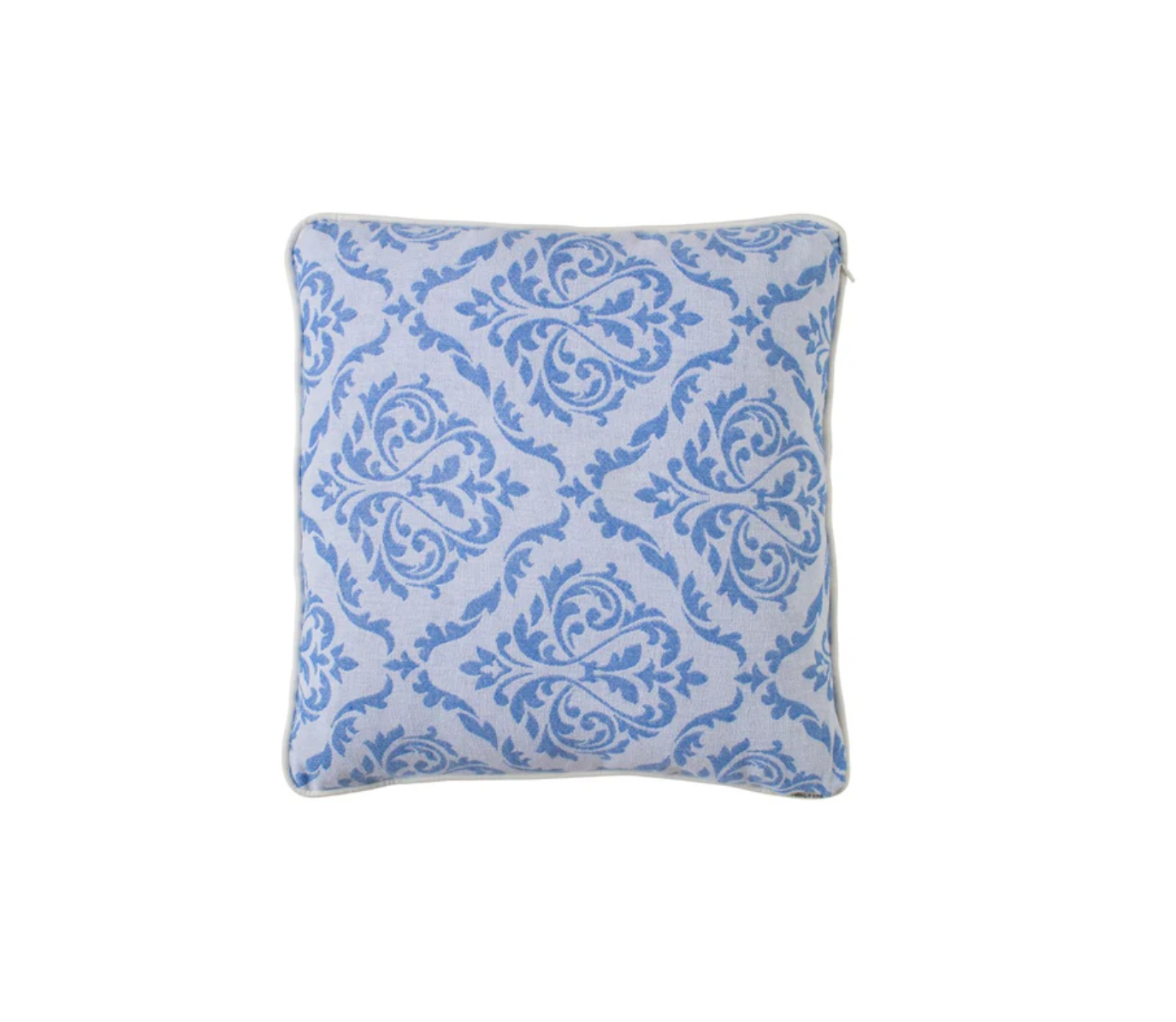 Harem Blue Damask Pillow Cover