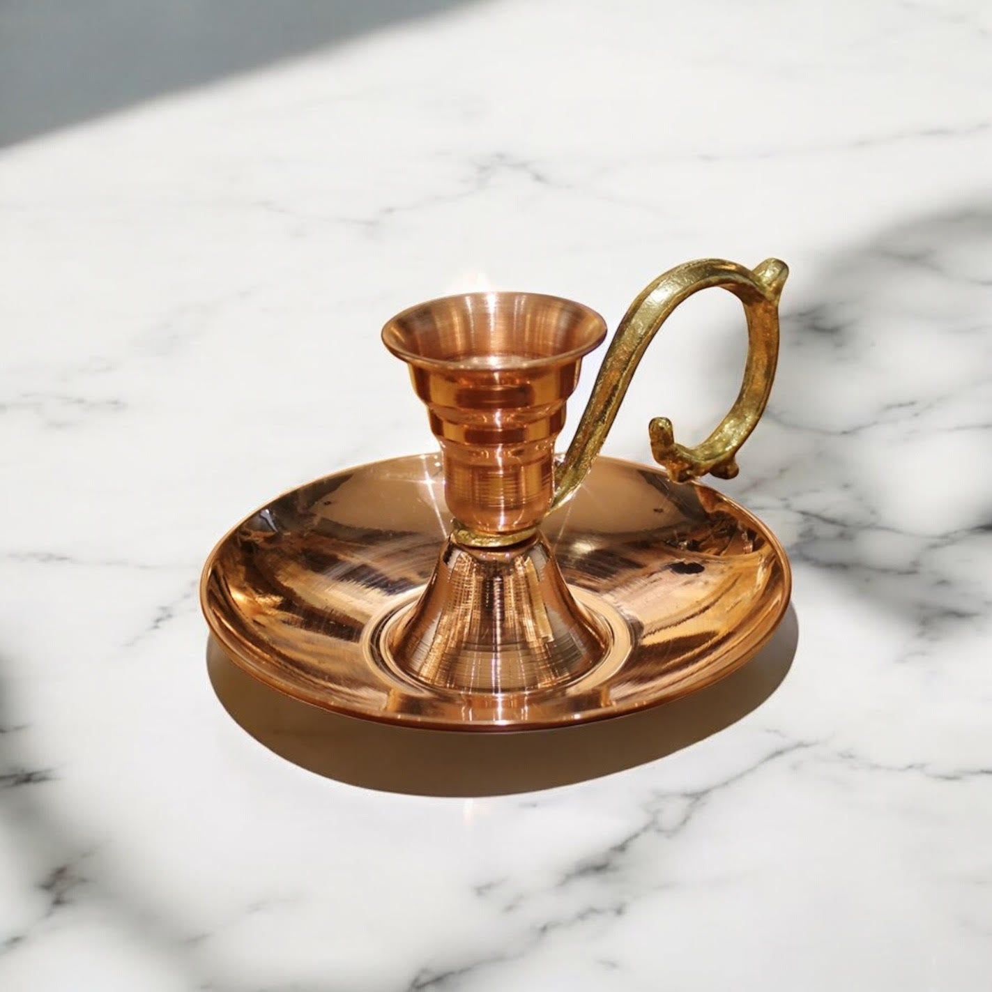 Antoine Copper Candle Holder