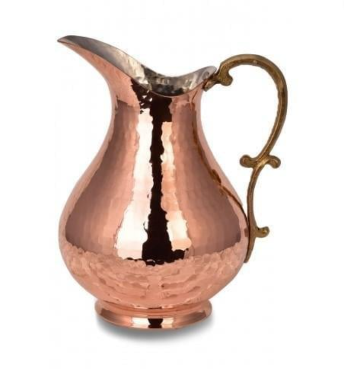 Tigris Hammered Copper Pitcher