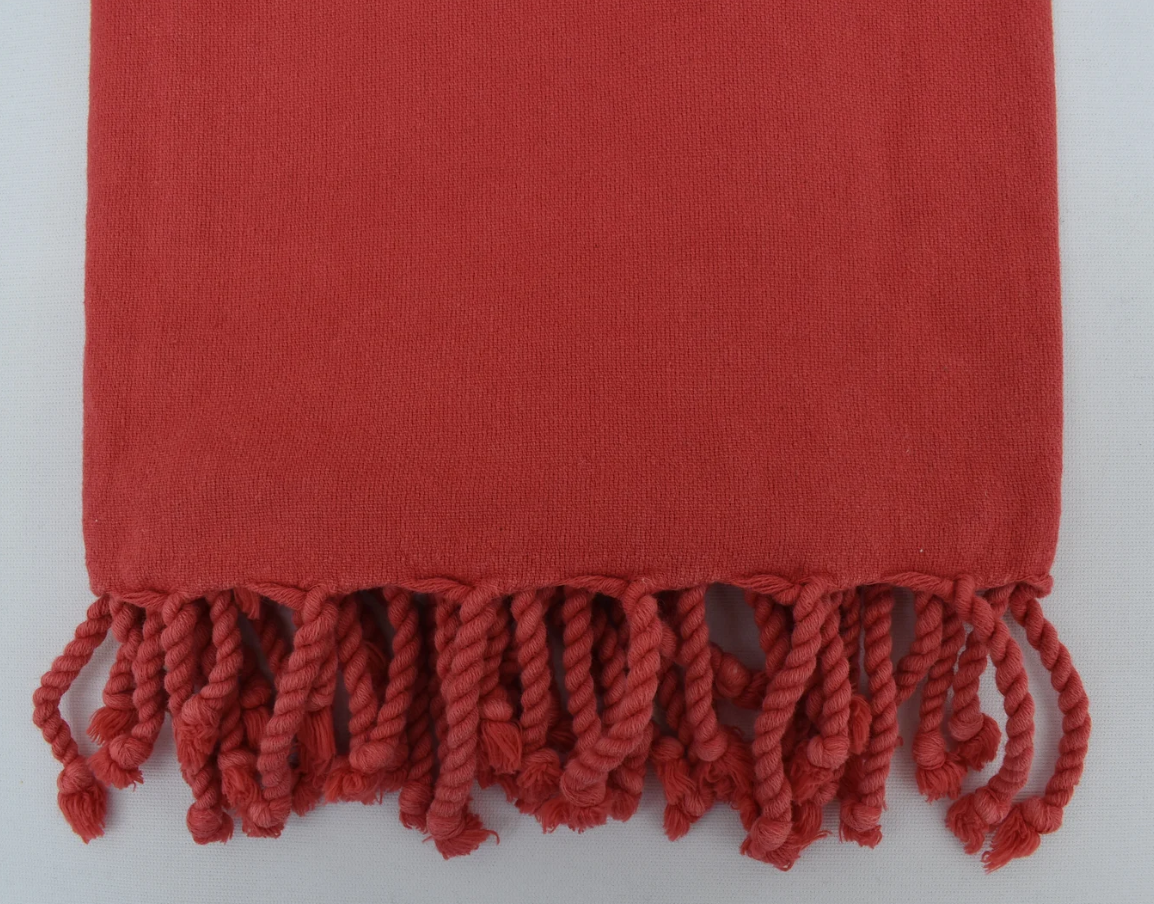 Poppy Stone-Washed Beach Towel/Throw Blanket