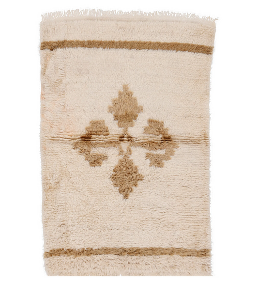 3'7" x 5'6" Vintage Central Anatolian Tulu Rug